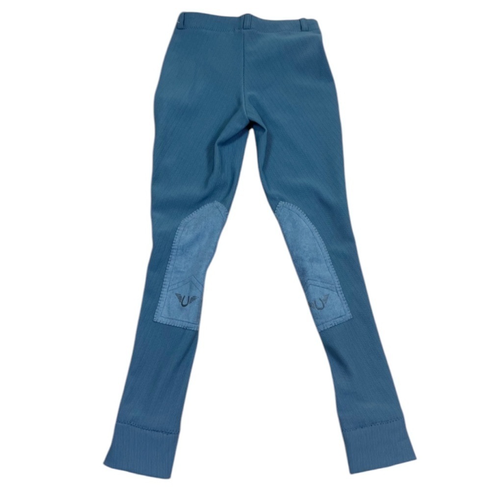 Tuffrider Ribb Low Rise Pull On Jods Breeches Equestrian Riding Blue - Picture 4 of 7